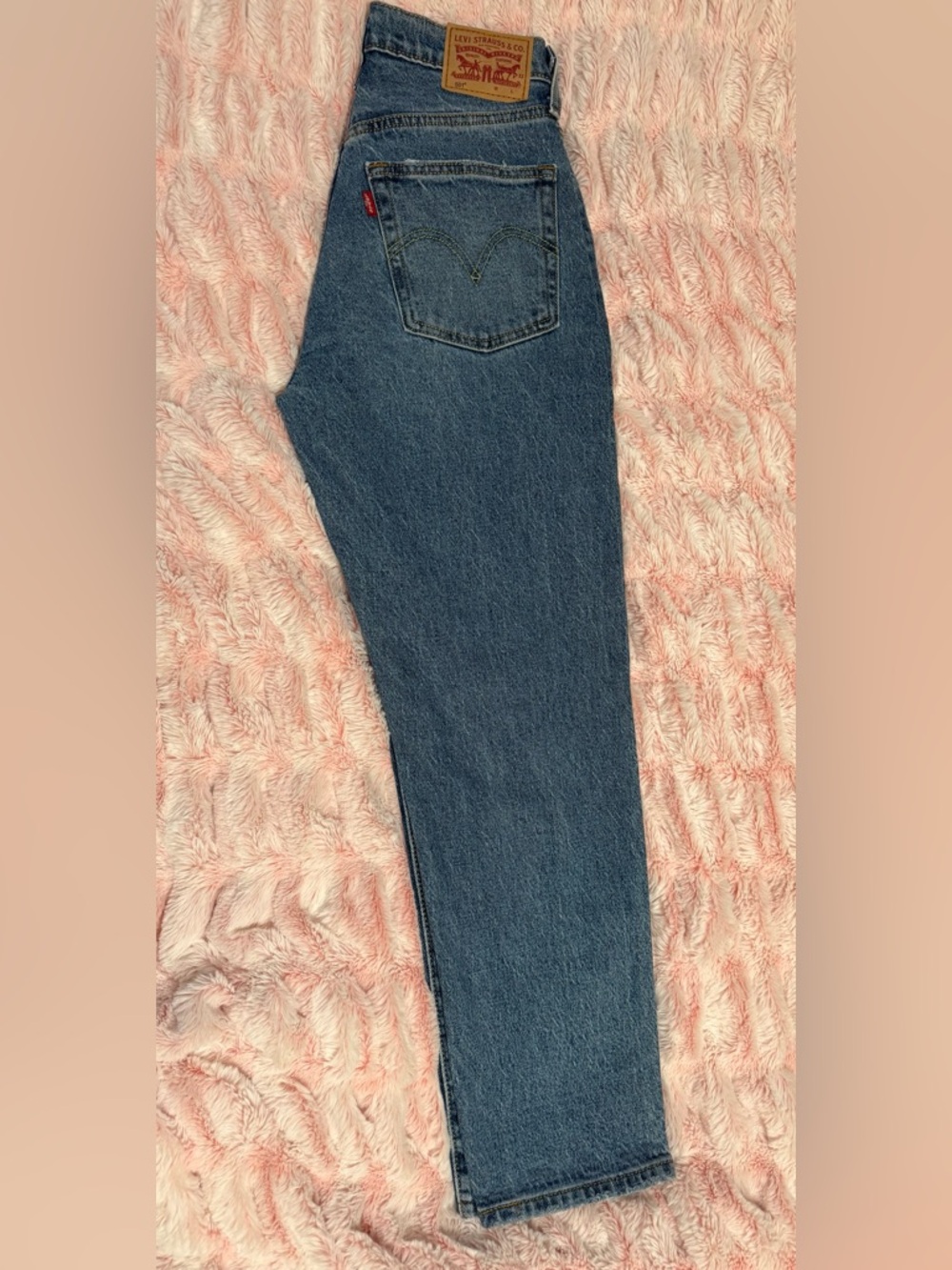 Levi's Women's Straight-Leg Jeans in Blue Denim